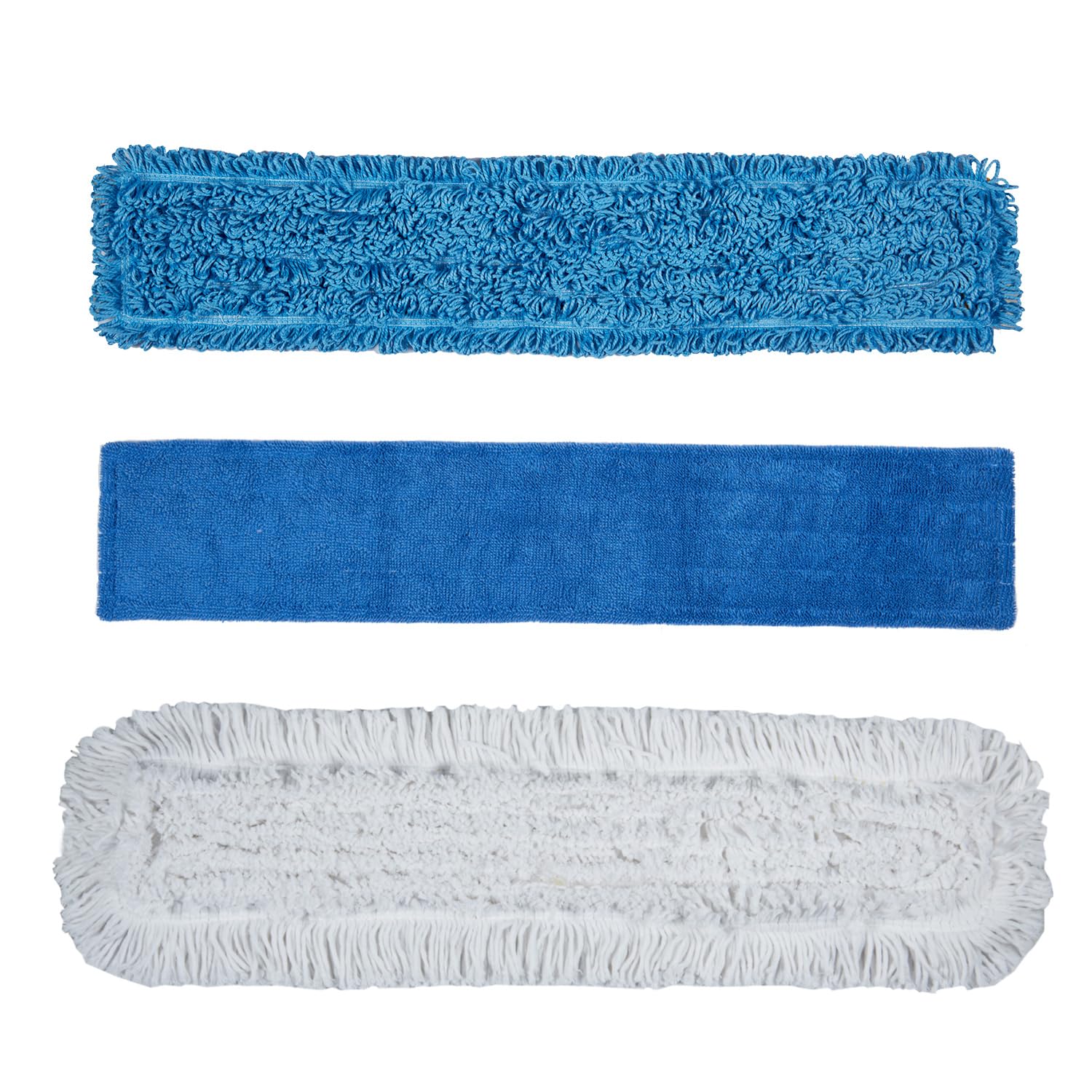 36" Microfiber Mop Pads ，3 Types of Commercial Dust Mop Head Replacement Use for Multi-Surface Floors