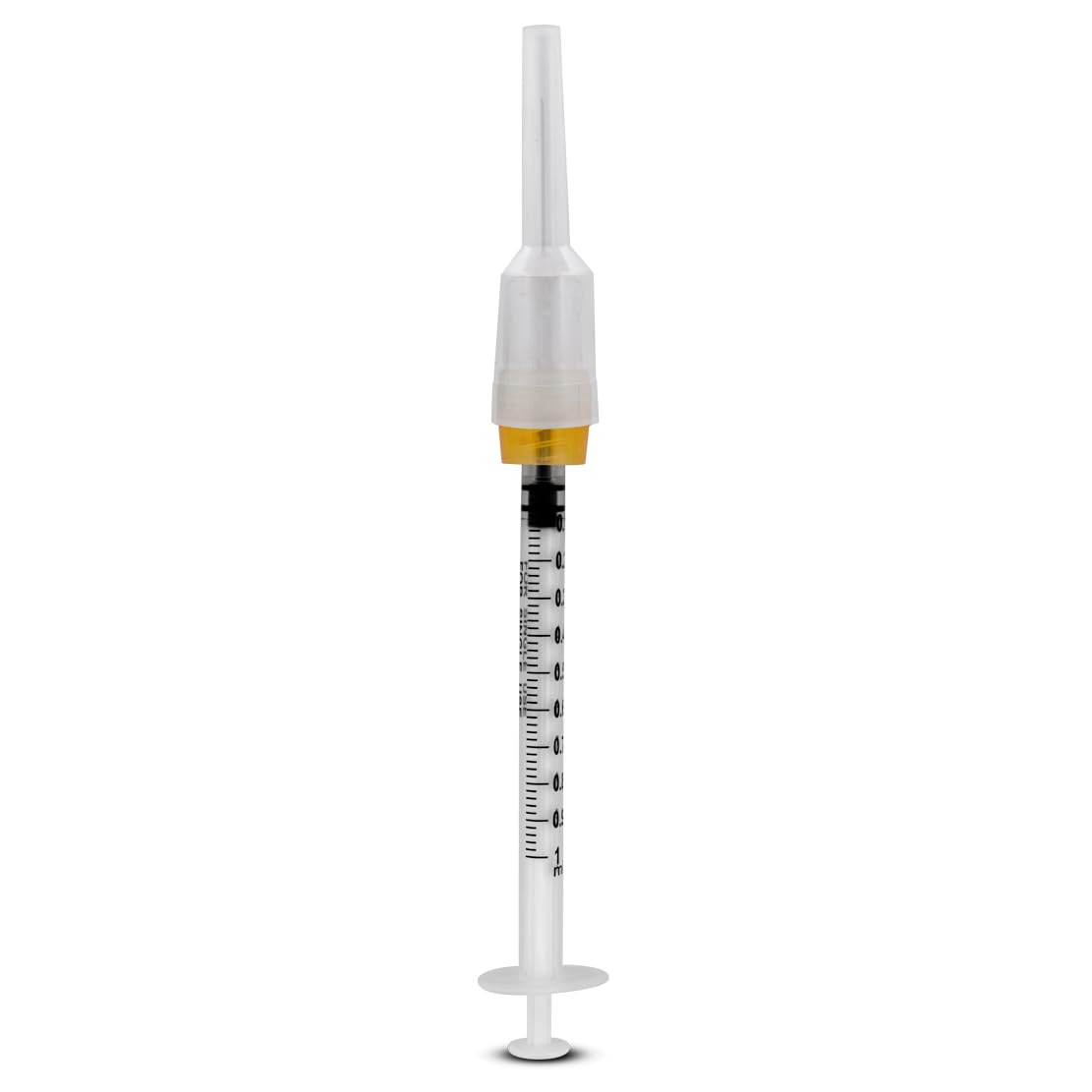 1 mL Precision Dispensing Tool - 25G x 1" - Luer Lock Tip with Safety Attachment, Individually Wrapped - Industrial and Personal Use (Box of 100)