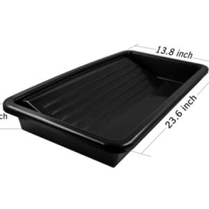 ROLLINGDOG 18 Inch Paint Tray-Large Paint Trays (Pack of 2) & Disposable Paint Tray Liners (Pack of 10)