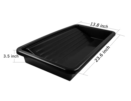 ROLLINGDOG 18 Inch Paint Tray-Large Paint Trays (Pack of 2) & Disposable Paint Tray Liners (Pack of 10)