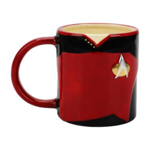 bioworld star trek picard uniform 16 oz ceramic mug