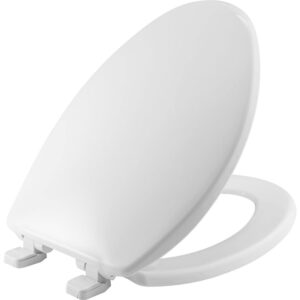 MAYFAIR 1880SLOW 000 Caswell Toilet Seat will Slowly Close and Never Loosen, ELONGATED & LUXE Bidet NEO 185 - Self-Cleaning, Dual Nozzle, Non-Electric Bidet Attachment for Toilet Seat