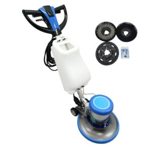 wydddary 1100w floor polisher commercial floor cleaner carpet buffer scrubber with 3gal water tank and 17" base 175rpm 110v