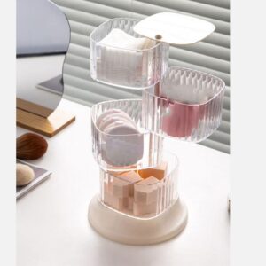 Mumusuki Hair Tie Storage Box, Plastic, Transparent Appearance, Large Capacity Design, Neat Storage, Applicable Scenario for Desktops, Bedrooms, and Dorms, Mumusukia4dwfs6v17