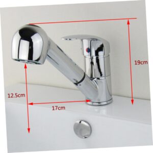 Angoily Water Faucet Sink Water Tap Out Spray Tap Bathtub Faucets Water Dispenser Faucet Bathroom Faucets Single Faucet Sprayer Faucets for Bath Sinks Bar Kitchen Faucet Pull-Out