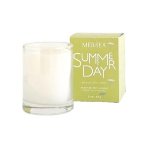 mersea votive candle scented, summer day, 2 oz