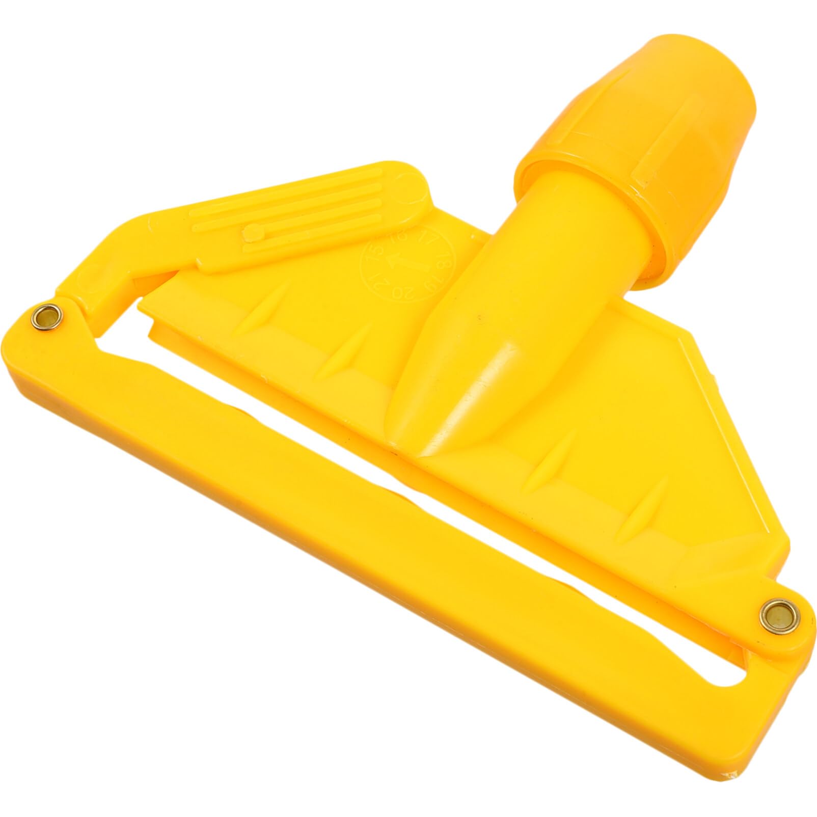 Baluue Commercial Mop Clamps-Quick- Change Head Mop Handle -Heavy Duty Mop Head Replacement Holder Gripper Mop Wet Mop Handle Clamp Mop Handles for Wet Mop Yellow