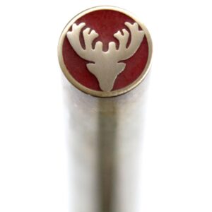 mosaic pin - (0.312 (5/16) inch diameter) - (buck) - (mp-1027bb-312) - (brass outer)(brass inner) - decorative knife handle pins and rods for fixed blade knives