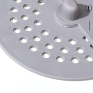 Hair Drain Catcher, Square Drain Cover for Shower TPR Sink Drain Strainer Hair Stopper with Suction Cup, Easy to Install Suit for Bathroom, Bathtub, Kitchen