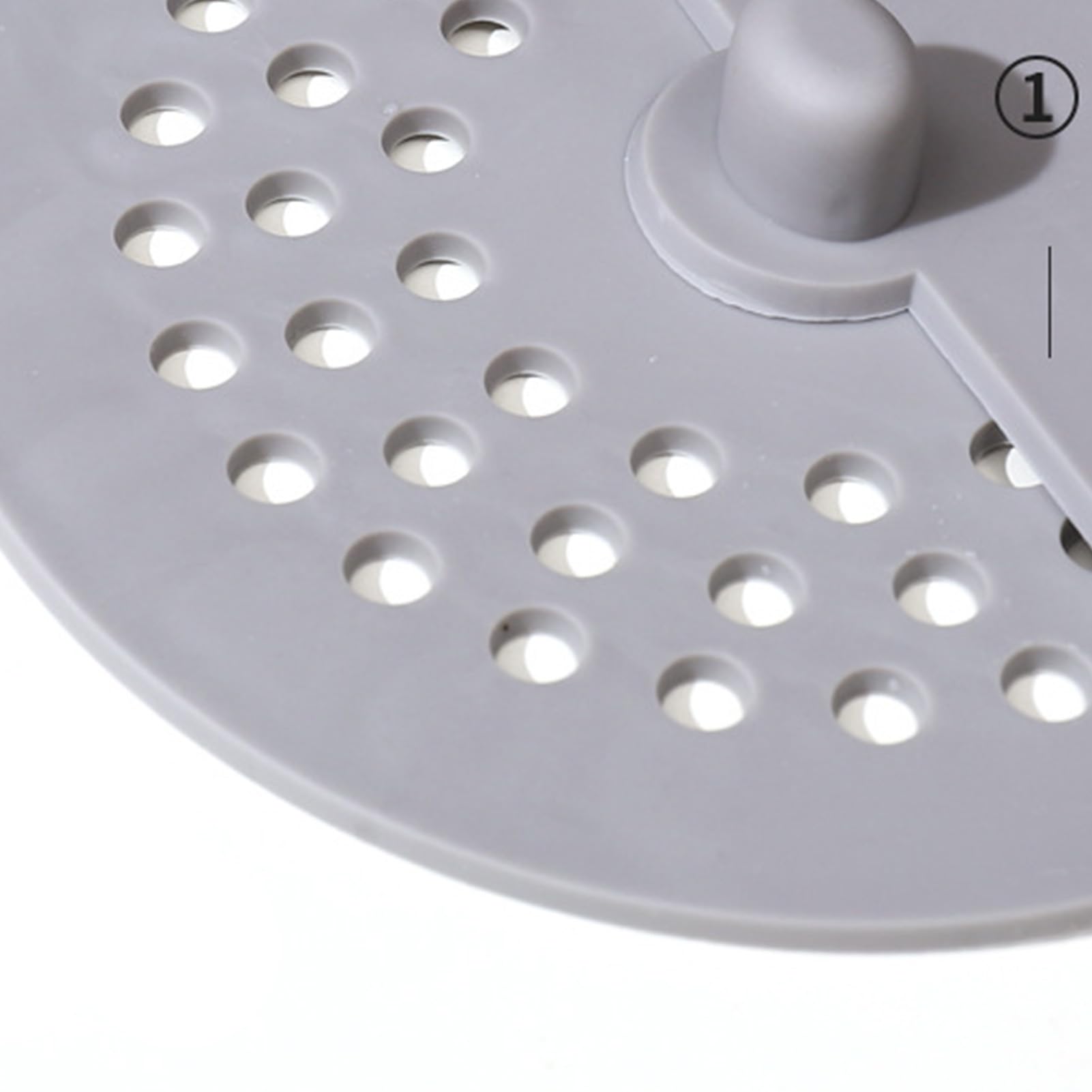 Hair Drain Catcher, Square Drain Cover for Shower TPR Sink Drain Strainer Hair Stopper with Suction Cup, Easy to Install Suit for Bathroom, Bathtub, Kitchen