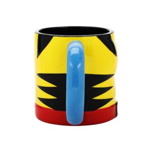 X-Men Wolverine Costume 16 Oz Yellow Ceramic Mug