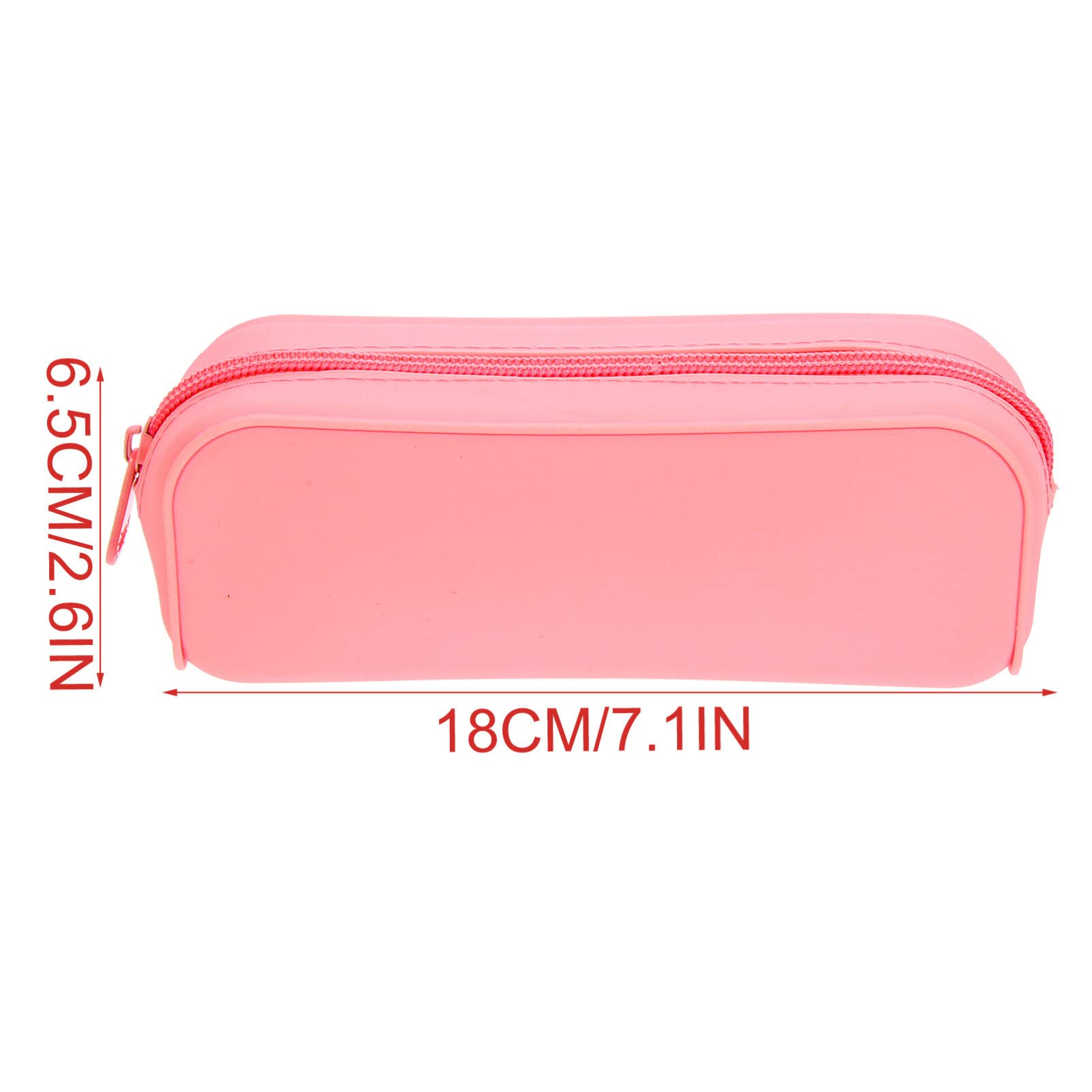 LALAFINA Silicone Pencil Case, Color Pencil Pouch Pencil Case Small Silicone Pencil Pouch Pencil Pouch for Women, Makeup Pouch for Brush