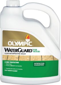 olympic waterguard 1 gal. clear exterior waterproofing wood sealer