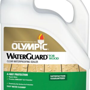 Olympic WaterGuard 1 gal. Clear Exterior Waterproofing Wood Sealer