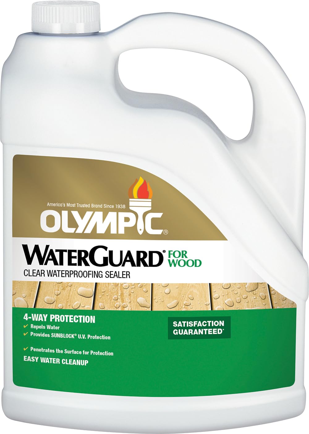 Olympic WaterGuard 1 gal. Clear Exterior Waterproofing Wood Sealer