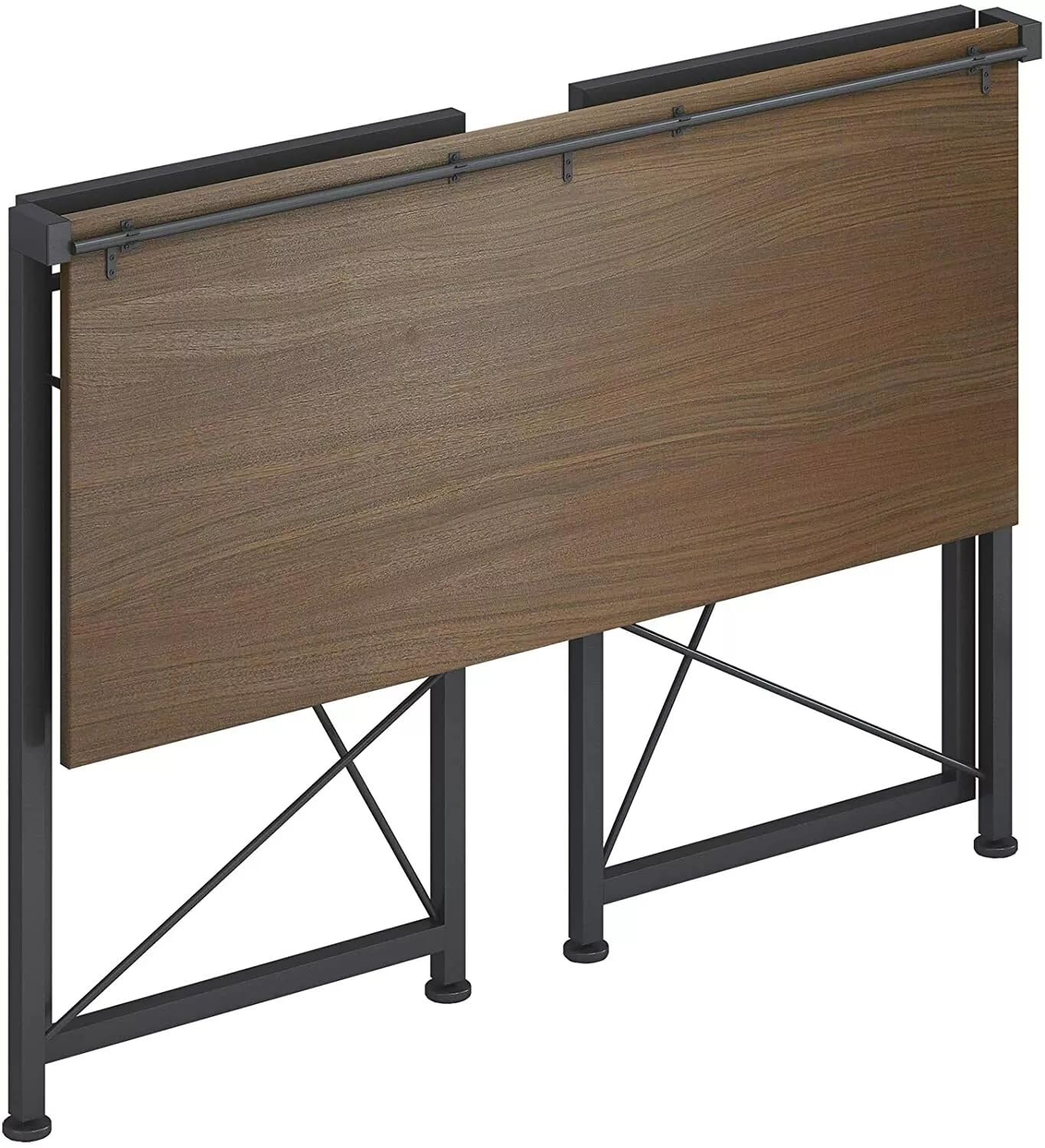 ENGERIO Folding Desk No Assembly Required- 35" Writing Computer Desk Space Saving Foldable Table for Simple Home Office