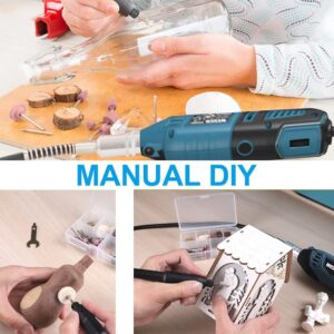 160W Rotary Tool Kit, Corded Multi-Tool with Flexible Shaft, 82 Accessories, 7 Variable Speeds 35000RPM Max for Sanding, Polishing, Drilling,Carving, Engraving, Cutting, DIY Crafts