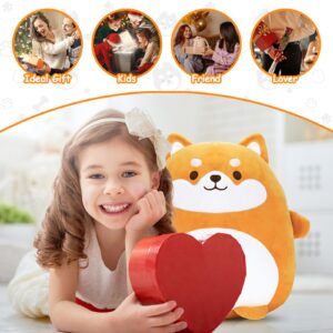 16 inch Shiba Inu Plush Pillows Corgi Plushie Stuffed Animals with Hand and Feet, Giant Corgi Plush, Dog Plush Pillow Hugging Pillow Cushion Soft Shiba Plush Toy Big Stuffed Animals