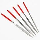 LNYMZD 10Pcs Red (3x140mm) Diamond Needle File Set, Mini Metal File Diamond File Set, Miniature and Model Files, Small File Jewelry Stone Carving Tools and Rasps