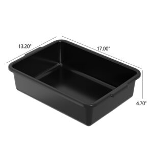 Xyskin 12-Pack Plastic Commercial Bus Tub, Food Service Bus Box 13L Restaurant Dish Washing Box