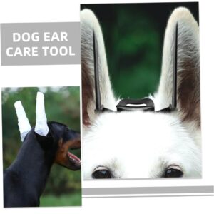 BUGUUYO 1Set Dog Ear Stand Up Support Tool with Puppy Ear Support Tape for Dog Ear Care and Maintenance for Doberman and Other Breeds