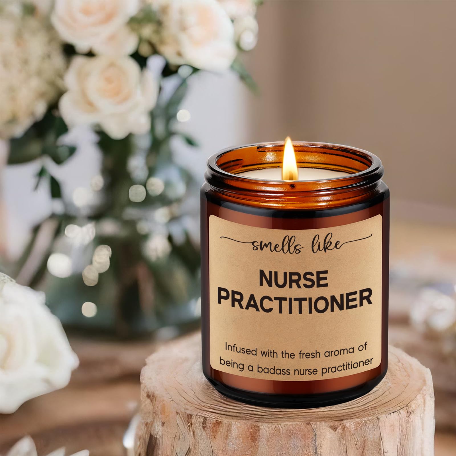 Miracu Candle, Badass Nurse Practitioner Gifts for Women, Nursing Student, Cool Nurse Gifts - Nurse Practitioner Graduation Gifts - Funny Christmas, Appreciation Gifts for Nurse Practitioner Graduate