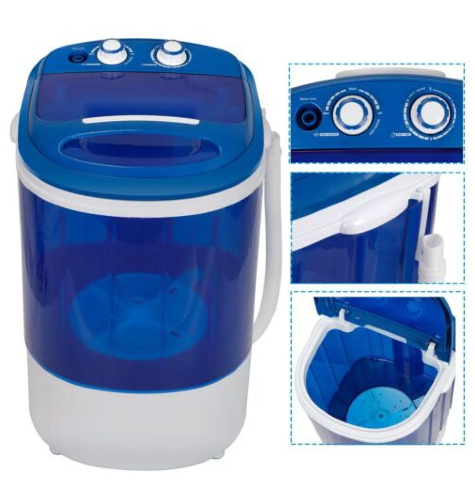 Portable washing machine, Mini Washer,9L upgraded large capacity foldable Washer. Deep cleaning of underwear, baby clothes and other small clothes.Suitable for apartments, dormitories, hotels