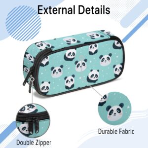 Panda Pencil Case, Cute Pencil Box for Boys Girls Kids, Large Capacity Pencil Pen Bag with Zipper, Multifunction Pencil Pouch for School Student Teen