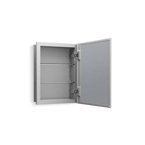 KOHLER K-55060-NA Embark Medicine Cabinet, Adjustable Shelves with Mirrored Door, 16" x 20"