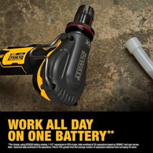 DEWALT 20V MAX XR PEX Expander Tool Kit with 1", 1-1/4", and 1-1/2" Expansion Heads, Battery and Charger Included (DCE410P1)