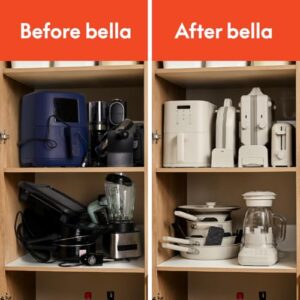 bella VersaBrew 2-in1 Coffee Maker, Fits-anywhere Kitchenware, Brew 3 Sizes Carafes & Single Serve Cups, Dishwasher Safe Reusable Filter & Filter Holder, Iced Coffee Function, 60oz Tank, Oatmilk