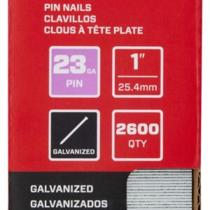 SENCO CZ13EAAR 1" 23 Gauge Pin Nails, Galvanized Finish 2,600 Count Pack