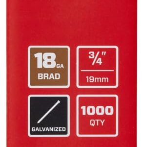 SENCO AX11EAAR 3/4" 18 Gauge Brad Nails, Galvanized Finish 1,000 Count Pack