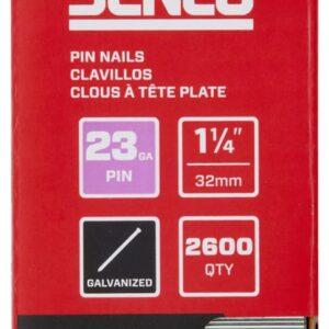 SENCO CZ15EAAR 1-1/4" 23 Gauge Pin Nails, Galvanized Finish 2,600 Count Pack