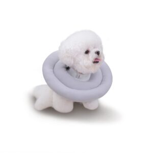 dog cone collar water-resistant soft cone for dogs after surgery adjustable pet recovery collars comfy dog neck donut collar protective elizabethan collar alternative for dogs & cats, m