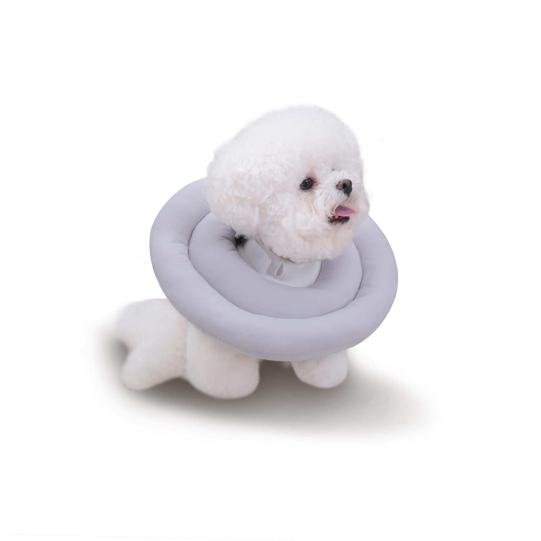 Dog Cone Collar Water-Resistant Soft Cone for Dogs After Surgery Adjustable Pet Recovery Collars Comfy Dog Neck Donut Collar Protective Elizabethan Collar Alternative for Dogs & Cats, M