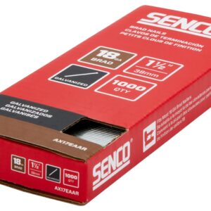 SENCO AX17EAAR 1-1/2" 18 Gauge Brad Nails, Galvanized Finish 1,000 Count Pack