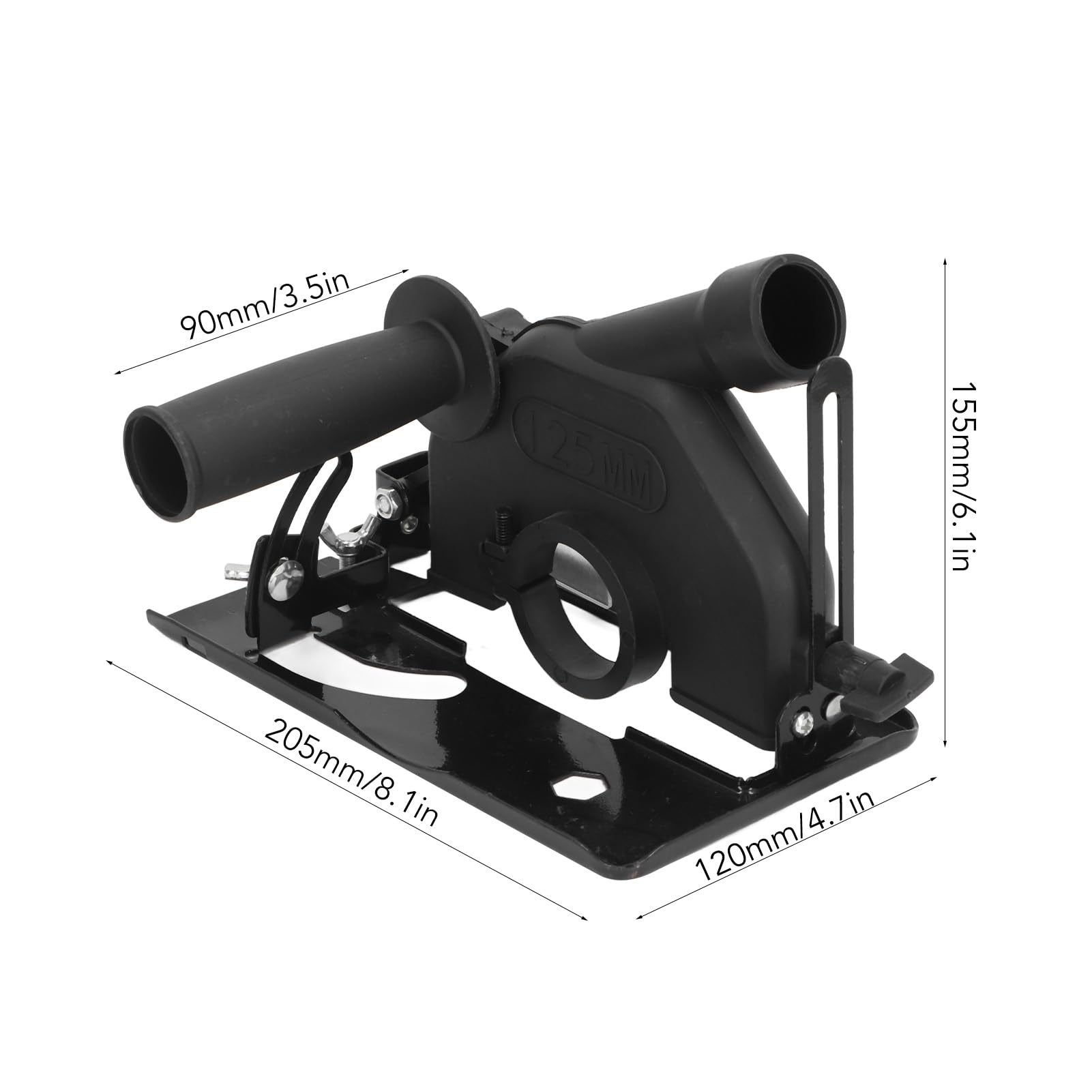 Angle Grinder Stand, Adjustable Cutting Bracket Grinder Holder Cutter Support Protective Cover 0-45° Angle Grinder Accessories Cover for 100 to 125mm Angle Mill (Set 1)