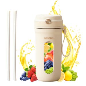 josobo portable blender, protein shake blender, smoothies with 10 ultra sharp blades, 16 oz mini blender usb rechargeable type-c, for travel picnic office gym