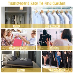 GGSTDDUP 50 Pcs Dry Cleaning Bag, 60 x 90 cm Clear Garment Bags Plastic Garment Bags for Clothes Storage for Skirt Coat Suit Shirt Jacket