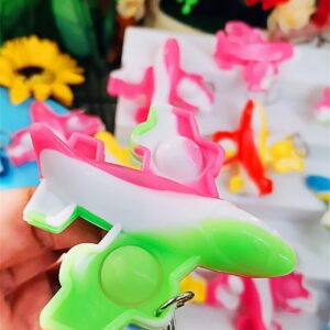 24 Packs Airplane Graduation Classroom Students Small Prize from Teacher,End of Year Summer Mini Pop for kids Fidget Party Favors