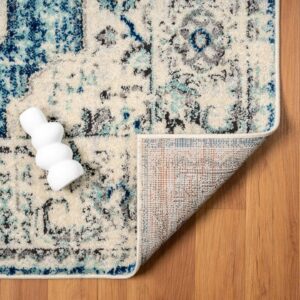 LUXE WEAVERS Oriental Medallion Indoor Area Rug, Blue, 8x10