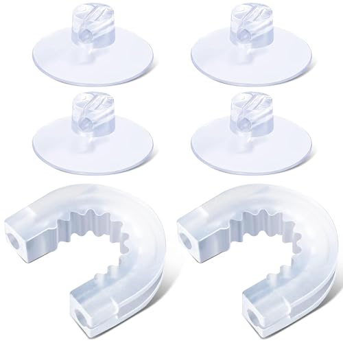 YeeBeny Bathroom Shower Caddy Connector Sucker with 4pcs Professional Strength Large Suction Cups, Easy to Attach, Replacement Suction Cups Compatible with Zenna Home, Simple Houseware, Multipurpose