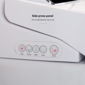 VISRACK Smart Toilets With Heated Bidet Seat, Portable Toilet With Bidet Built, Bidet Toilet With Dryer And Warm Water