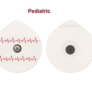 AmeriCan Goods 50/Pk White Oval Electrode, 32mm x 38mm PE Foam, Pediatric