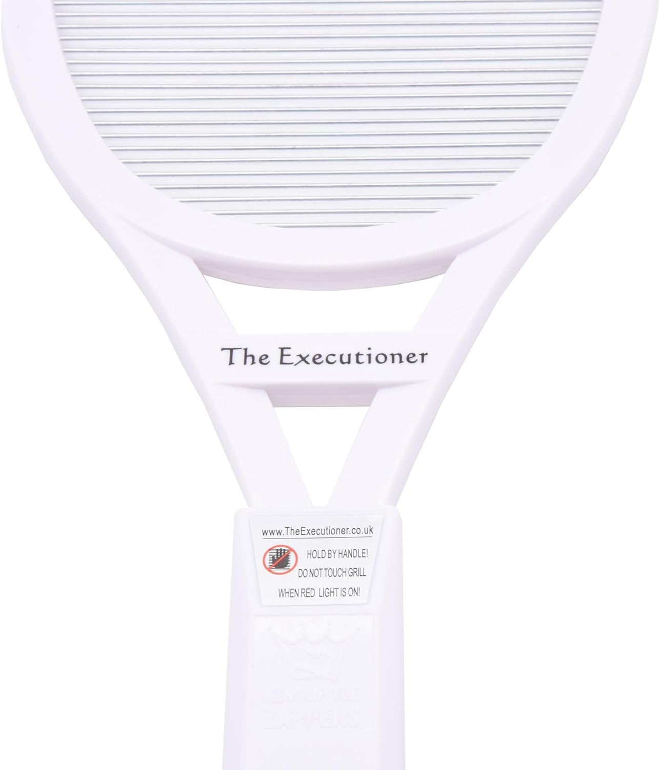 The Executioner Fly Zapper Mosquito, Wasp, Bug, Insect Killer Swatter Electric Fly Zapper Racket Single Layer for Efficient Zapping Indoor Outdoor (White)