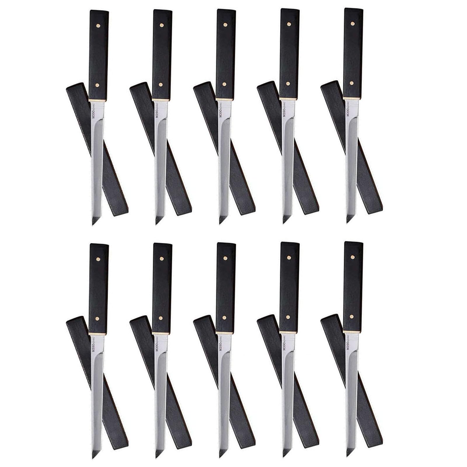 FEIZII 10PCS Paring Knife Set with Cover Superior Kitchen Knives for Cutting Fruit Knives with Straight Edge 5 Inch Blade, Stainless Steel Cooking Knives for Kitchen Accessories