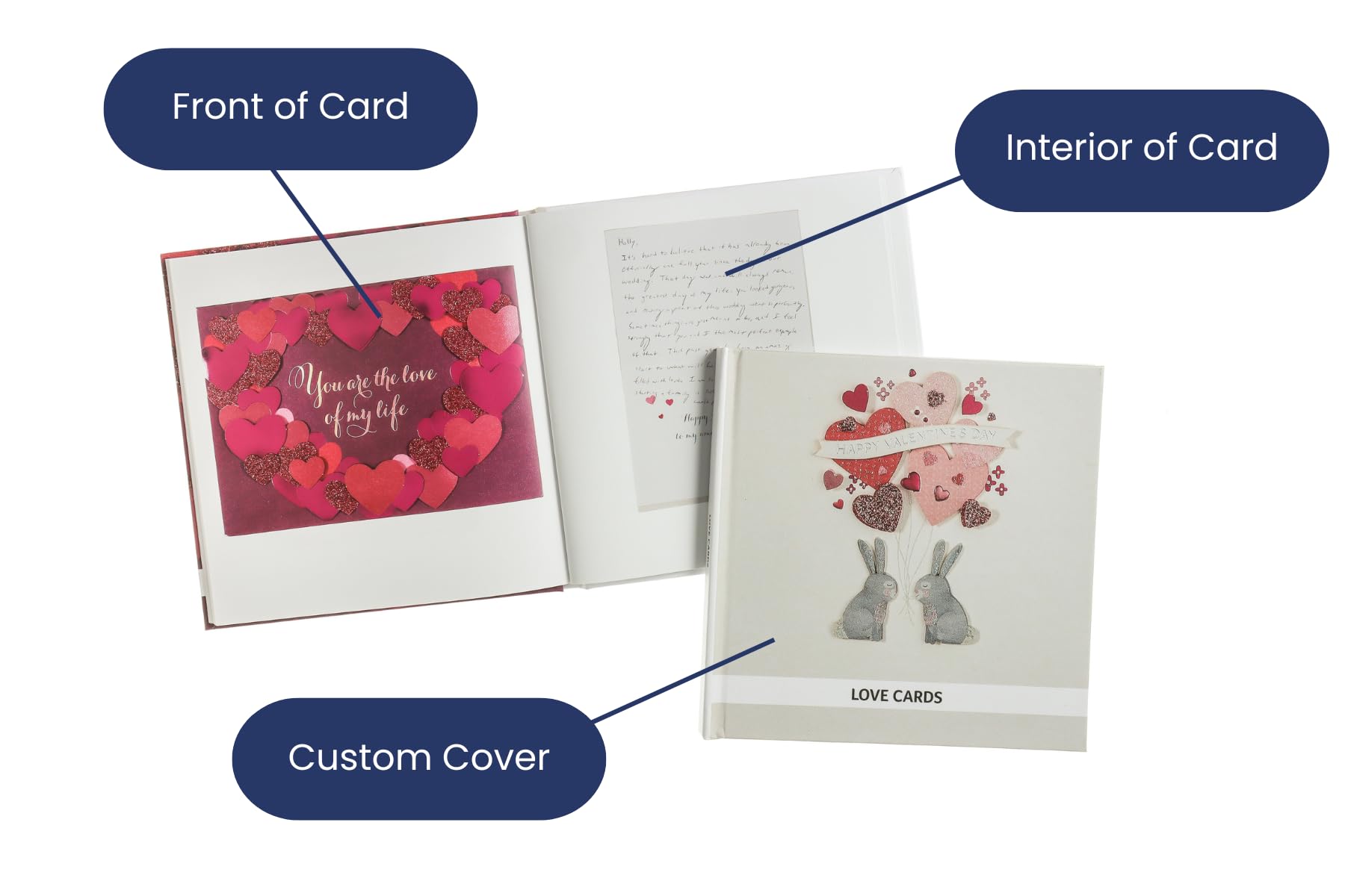 Cards by Artkive Greeting Card Organizer Book - We Transform Cards into a Keepsake Book Gift - Perfect for Birthday, Holiday, Graduations, Baby Showers, etc. (Recycle Cards)