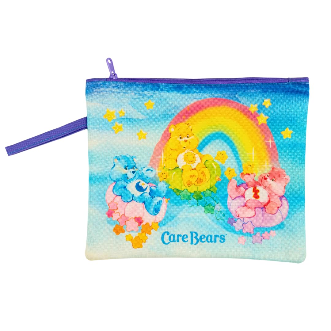 Franco Collectibles Care Bears Classic Beach/Pool Waterproof Swimsuit, Makeup, Toiletries Pouch, (Officially Licensed Product)