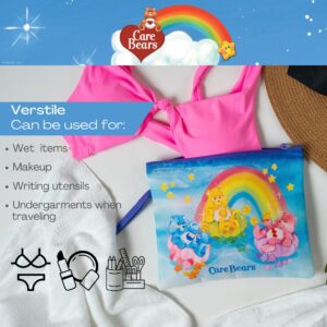 Franco Collectibles Care Bears Classic Beach/Pool Waterproof Swimsuit, Makeup, Toiletries Pouch, (Officially Licensed Product)